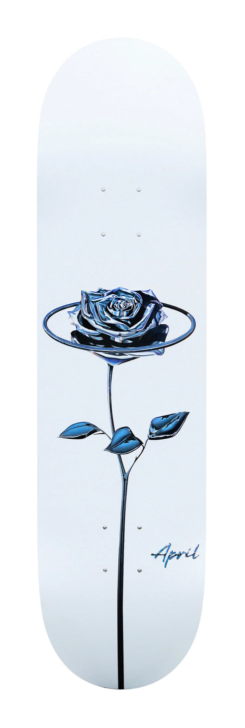 April - Chrome Rose White Deck (8.5")